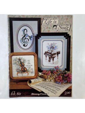 Stoney Creek Cross Stitch Ten Patterns Instruction Book "Life Is A Song"